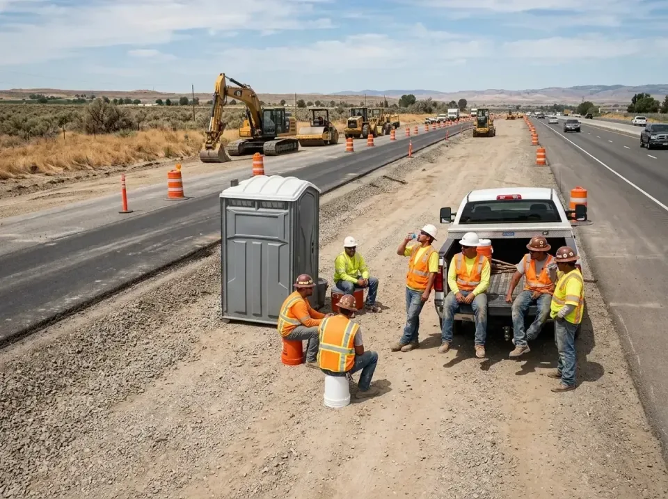 highway-road-construction-crew-007 — frequently asked questions, Porta Potty and Restroom Rentals in Charter Oak, CA